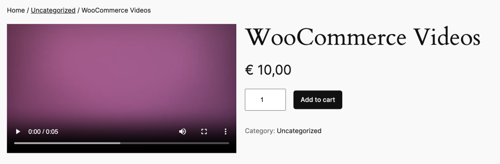 WooCommerce Videos Plugin